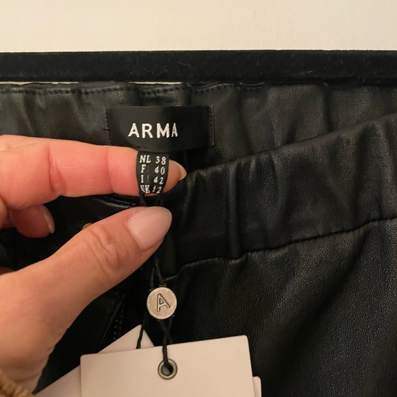 Arma flared leather pants - Picture 6 of 7